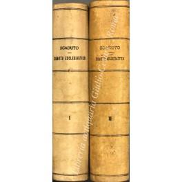 Diritto ecclesiastico vigente in Italia. Manuale - Francesco Sciuto - copertina