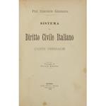 Sistema di Diritto Civile Italiano. Vol. I - Parte generale (unico pubblicato)