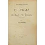 Sistema di Diritto Civile Italiano. Vol. I - Parte generale (unico pubblicato)