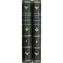 Epistolario. Con le iscrizioni greche triopee da lui tradotte e le lettere di Pietro Giordani e Pietro Colletta all'Autore; Raccolto e ordinato da Prospero Viani - copertina
