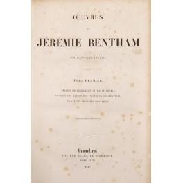 Oeuvres. Vol. I - Traites de legislation civile et penale. Tactique des assemblees politiques deliberantes. Traite des sophismes politiques - copertina