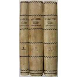 Il diritto commerciale italiano esposto sistematicamente. Vol. I. Vol. II - Le obbligazioni. I contratti di società. Contratti per speculazioni su cose e su lavoro. Vol. III - Speculazioni su valori e su rischio. I quasi-contratti - Alberto Marghieri - copertina