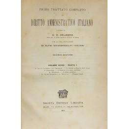 Primo trattato completo di diritto amministrativo italiano. Con la collaborazione di altri giureconsulti italiani. Vol. IX, Parte I - G. Ricca Salerno e A. Graziani: Le entrate ordinarie dello Stato. A Graziani: Il bilancio e le spese pubbliche. A. G - copertina