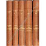 Storia della legislazione italiana. Vol. I - Origini. Voll. II (2 parti) - Progressi. Vol. III (2 parti) - Dall'epoca della Rivoluzione Francese 1789 a quella delle riforme italiane 1847