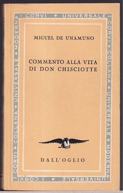 Commento alla vita di Don Chisciotte - Miguel de Unamuno - copertina