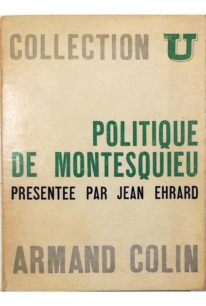 Politique de Montesquieu - copertina