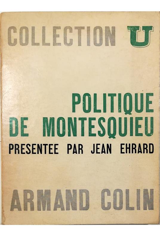 Politique de Montesquieu - copertina