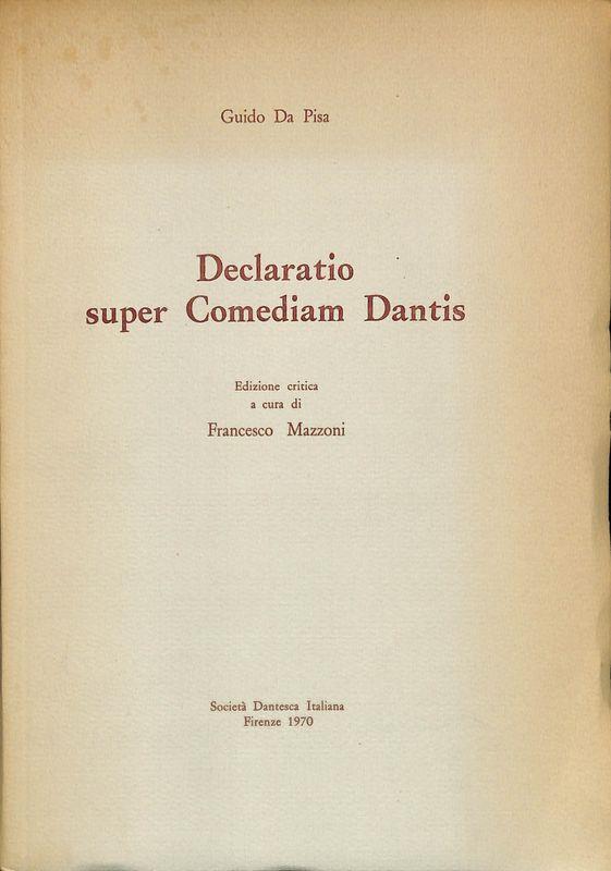 Declaratio super Comediam Dantis