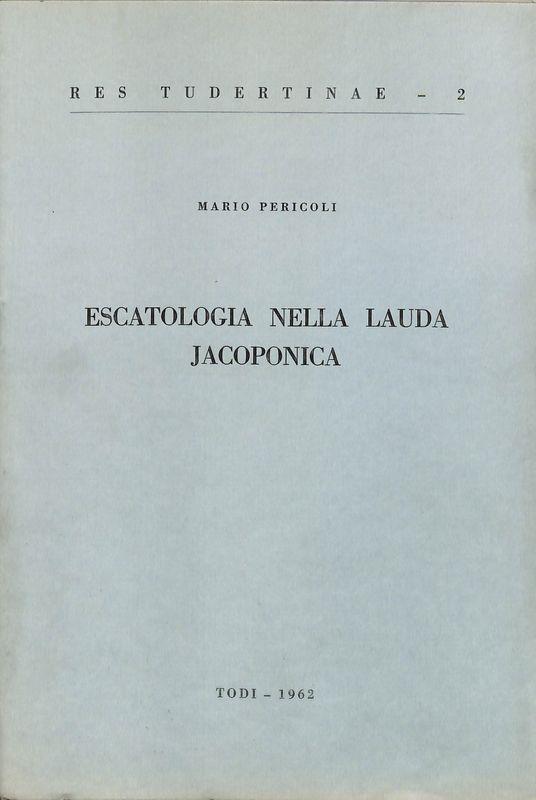 Escatologia nella Lauda Jacoponica