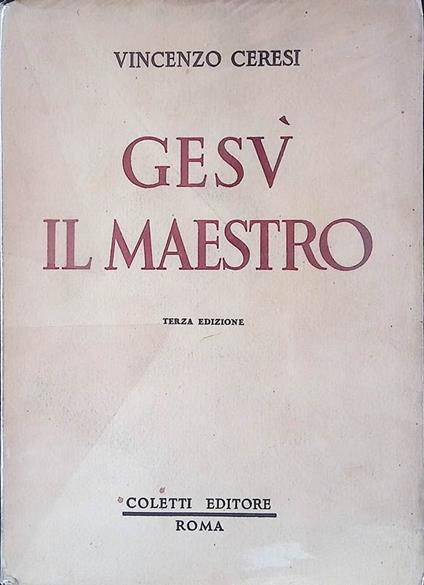 Gesù il maestro - Vincenzo Critesi - copertina