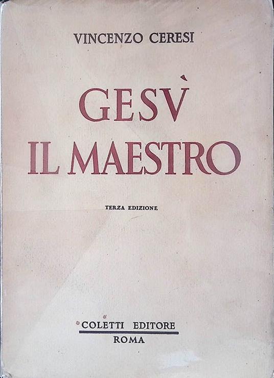 Gesù il maestro - Vincenzo Critesi - copertina