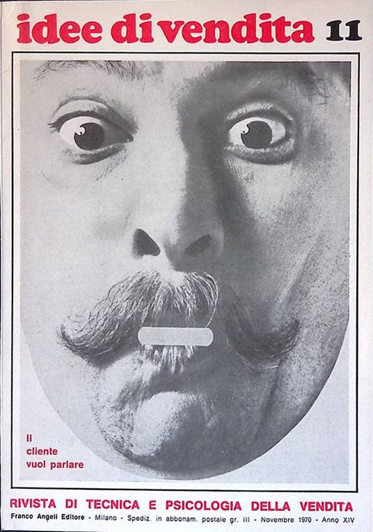 Idee di vendita. Numero 11, novembre 1970, anno XIV. Il cliente vuol parlare - copertina