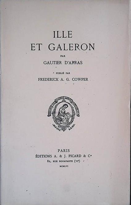 Ille et Galeron - copertina