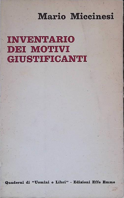 Inventario dei motivi giustificanti