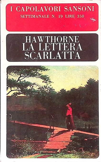 La lettera scarlatta - Nathaniel Hawthorne - copertina