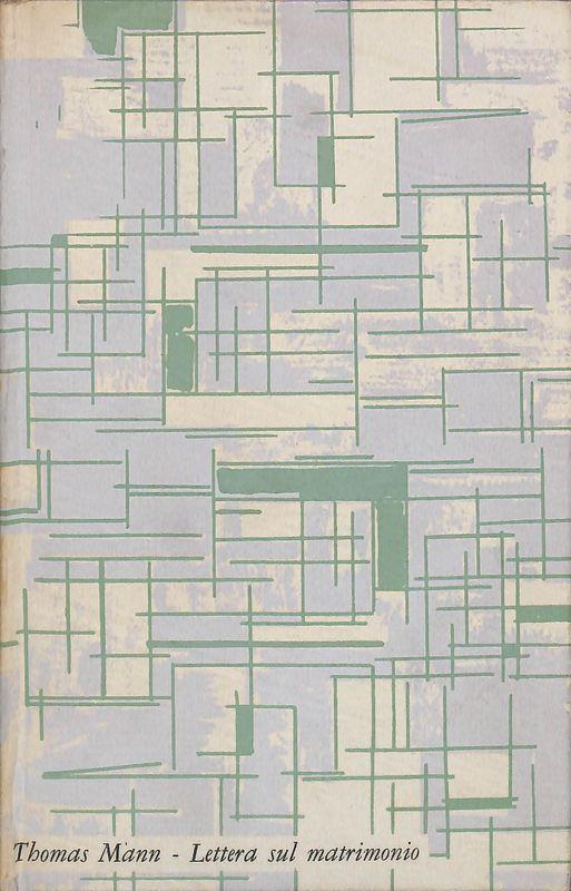 Lettera sul matrimoniio - Thomas Mann - copertina
