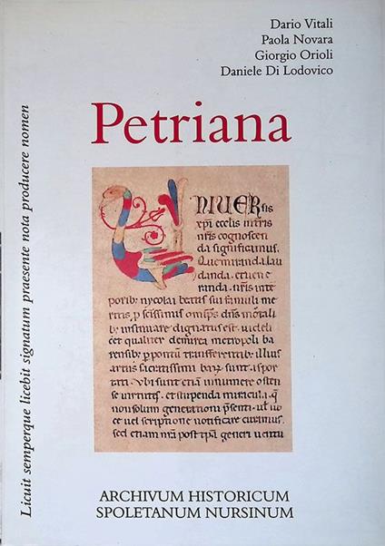 Petriana - copertina