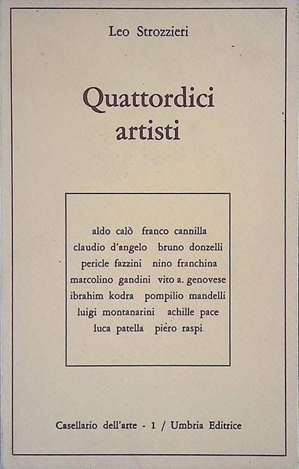 Quattordici artisti - Leo Strozzieri - copertina
