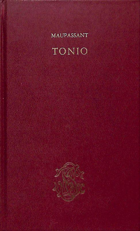 Tonio - Guy de Maupassant - copertina