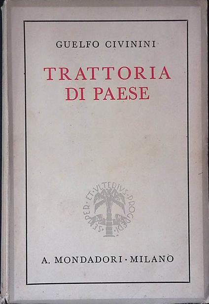 Trattoria di paese - Guelfo Civinini - copertina