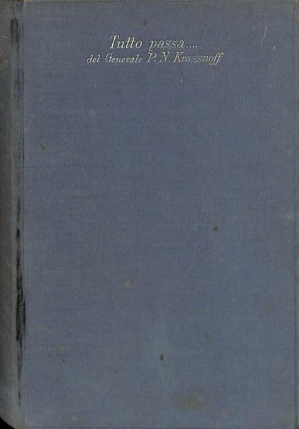 Tutto passa - copertina