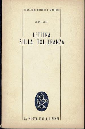 Lettera sulla tolleranza - John Locke - copertina