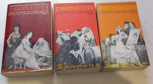 I sonetti .1/2/3 vol. Giuseppe Gioachino Belli - copertina