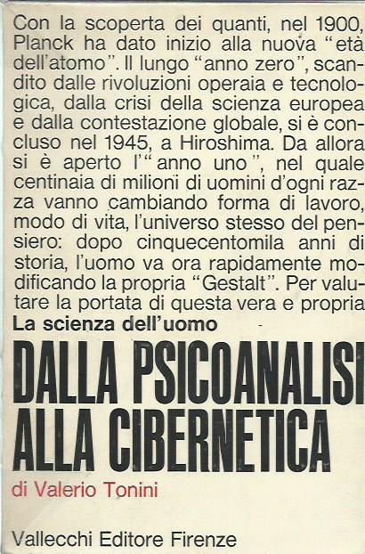 La scienza dell'uomo dalla psicoanalisi alla cibernetica - Valerio Tonini - copertina