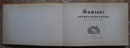 Gamiani. Ou Deux Nuits D'Exces - Alfred de Musset - copertina