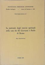 La pastorale degli esercizi spirituali nella casa dei SS. Giovanni e Paolo di Roma