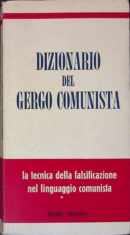 Dizionario del gergo comunista - copertina