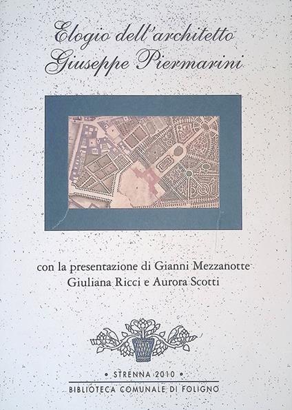 Elogio dell'architetto Giuseppe Piermarini. Dall'edizione Monza, Stamperia Corbetta 1811 - copertina