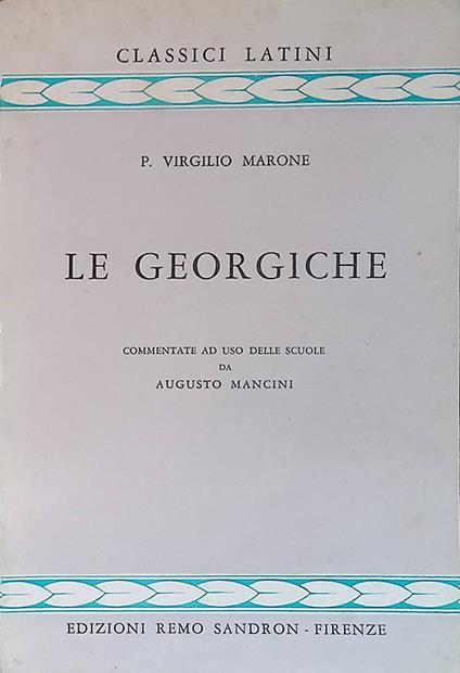 Le Georgiche - Publio Virgilio Marone - copertina