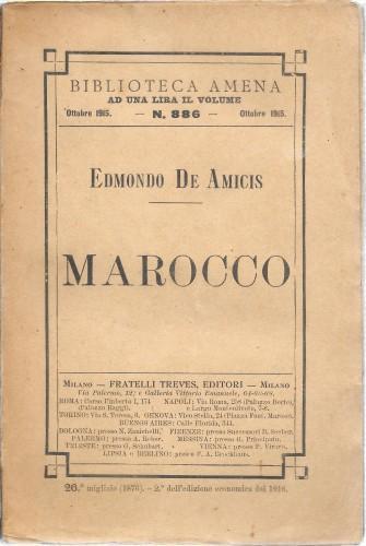 Marocco - Edmondo De Amicis - copertina