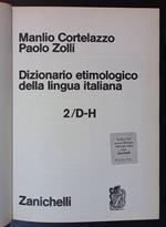 Dizionario etimologico della lingua italiana 2 D/H
