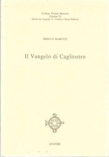 Il Vangelo di Cagliostro - Pericle Maruzzi - copertina