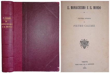 Il monachismo e il mondo - Pietro Caliari - copertina
