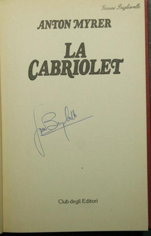 La cabriolet - Anton Myrer - copertina