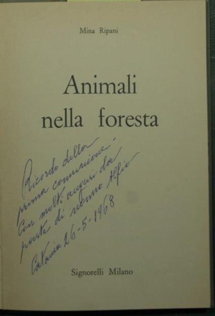 Animali nella foresta - Mina Ripani - copertina