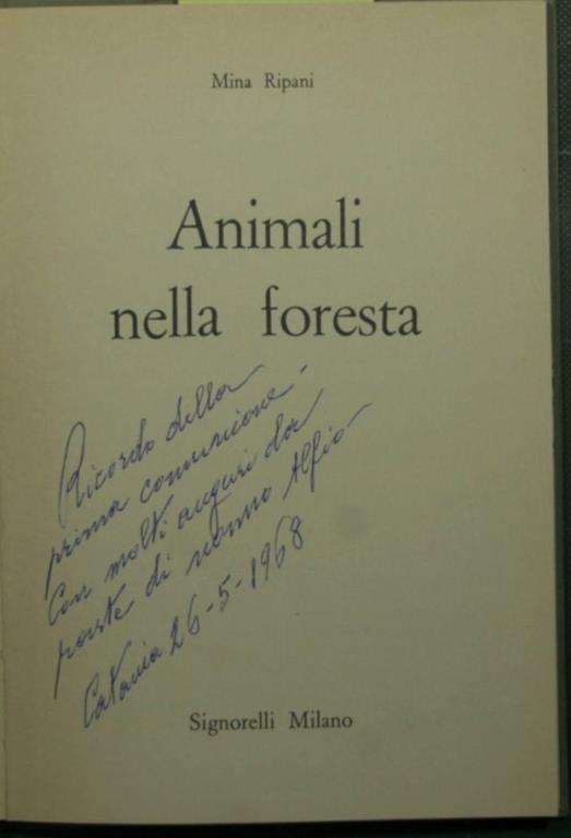 Animali nella foresta - Mina Ripani - copertina