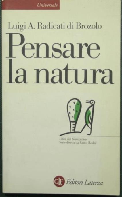 Pensare la natura - Luigi A. Radicati di Brozolo - copertina