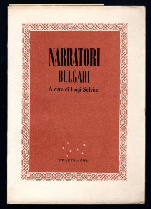 Narratori Bulgari - copertina
