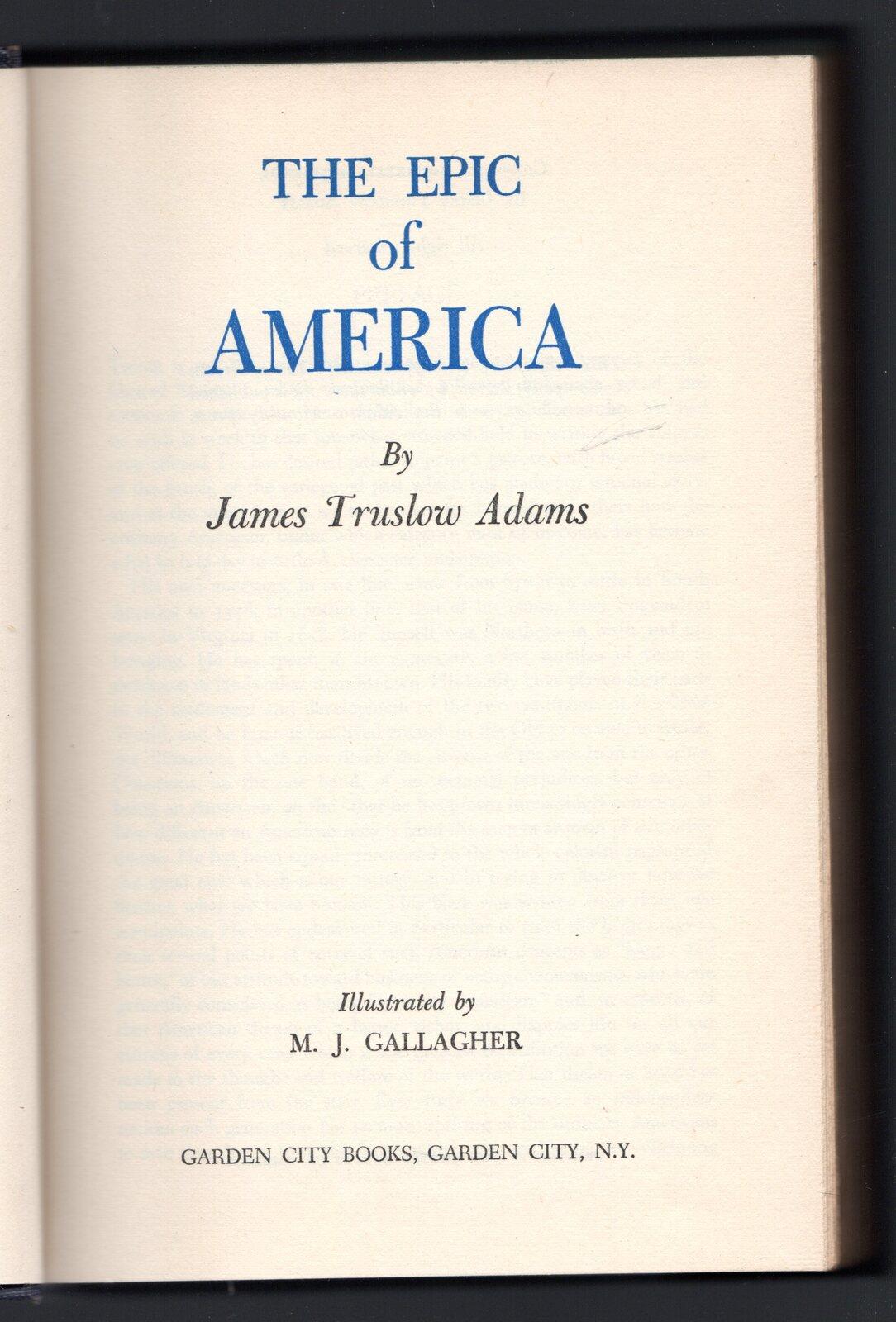 The epic of America