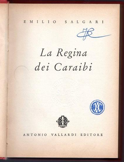 La Regina dei Caraibi - Emilio Salgari - copertina