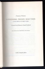 Canzoniere, trionfi, rime varie e una scelta di versi latini