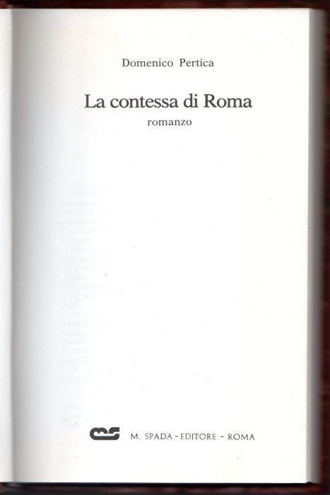 La contessa di Roma - Domenico Pertica - copertina
