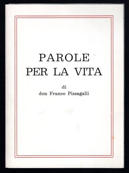 Parole per la vita - copertina