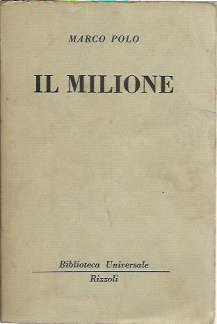 Il Milione - Marco Polo - copertina