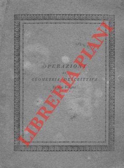 Geometria descrittiva. Vol. II. Tavole - Francesco Taccani - copertina