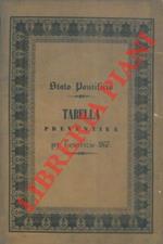 Tabella preventiva generale per l'esercizio 1857 corredata delle tabelle parziali dei Ministeri